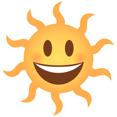 Sticker - Emoji lachend - Sonne