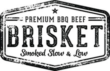 BBQ Beef Brisket Vintage Sign