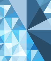 Wall Mural - Blue geometric abstract pattern vector design.