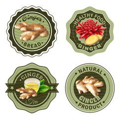 Sticker - Ginger Products Labels Set