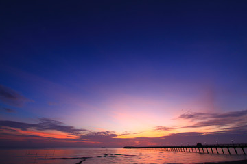 Beautiful sky on twilight time for background	