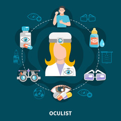 Sticker - Oculist Eye Care Poster 