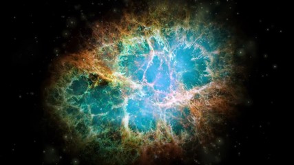 Wall Mural - Crab Nebula galaxy animation. Elements of this image furnished by NASA.