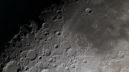 Wall Mural - camera flies around a craters in the moon. elements of this image furnished by nasa's scientific vis