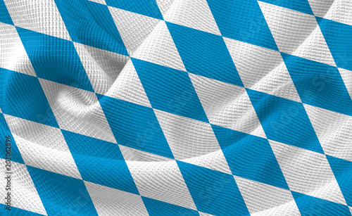 Oktoberfest Bayern Blau Weiss Rauten Muster Banner ...