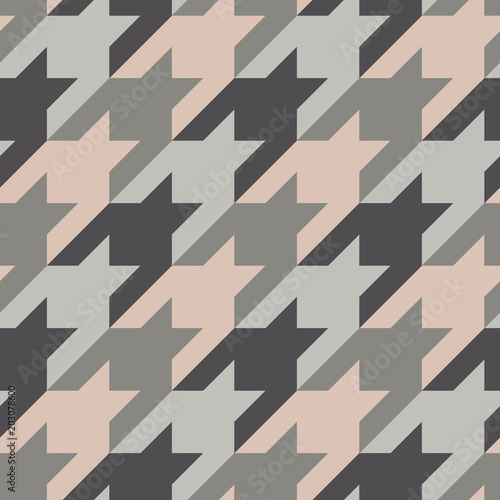 Fotomural Seamless surface pattern with houndstooth ornament