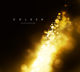 Gold background with bokeh