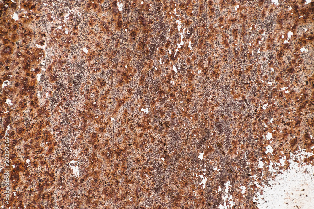 Strong corrosion of metal surface. Rust texture close up. Background ...