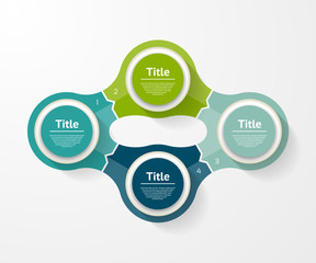 Wall Mural - Vector infographic template for diagram, graph, presentation and chart. Business concept with 4 options, parts, steps or processes