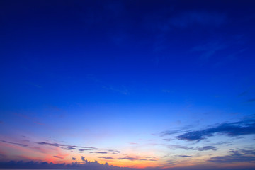 Wall Mural - beautiful sky on twilight time