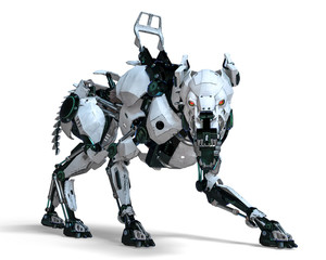 Wall Mural - guard dog robot security system