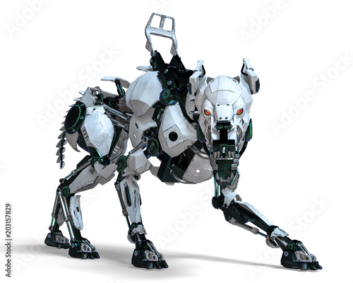 Photographie guard dog robot security system