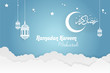 Beautiful Ramadan Kareem mubarak Concept banner template vector