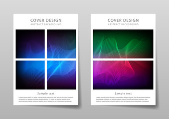 Wall Mural - brochure template with abstract background. vector illustration