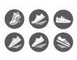Sports shoes flat icon