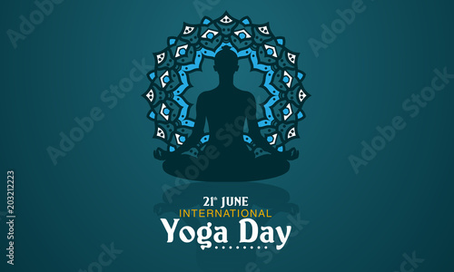 International Yoga Day Vector Illustration Banner Brochure And Poster Design June 21st Celebrates World Yoga Day Stock Vector Adobe Stock
