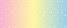 Pastel Color Rainbox Gradient Polka Dot Background