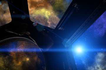 Wall Mural - galaxy, nebula and star.