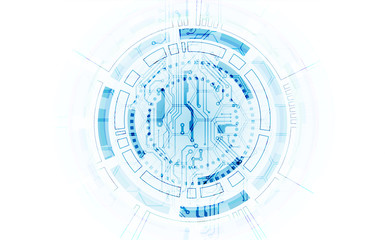 Bright technological background. A creative idea for your business concept.