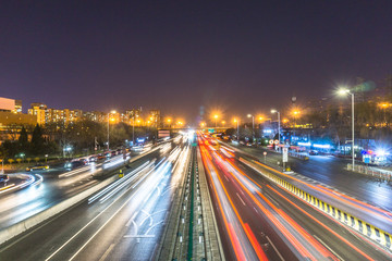 busy traffic in urban