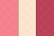 © Liudmyla - Cherry red geometric set of seamless patterns