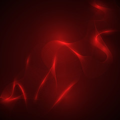Wall Mural - abstract neon wave element for design. stylized line art background. vector illustration. curved wav