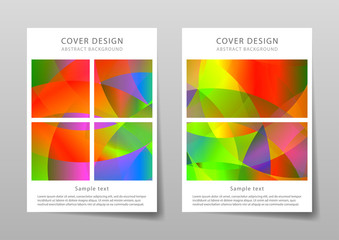 Wall Mural - brochure template with abstract background. vector illustration