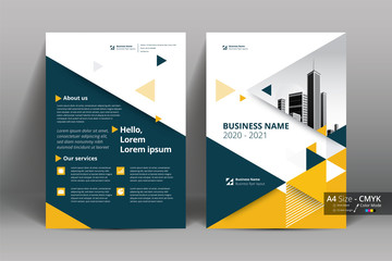 Wall Mural - Business brochure, flyer, poster, magazine cover layout