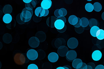 Blue bokeh 