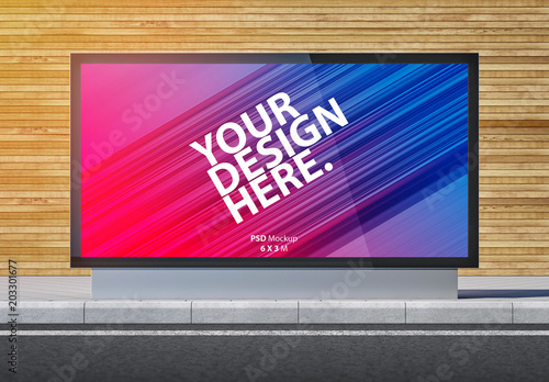 Download Advertising Kiosk Lightbox Mockup Stock Template Adobe Stock