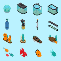 Aquarium Icons Set