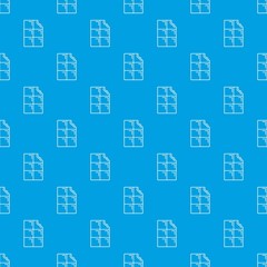Sticker - Bite chocolate pattern vector seamless blue repeat for any use