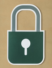 Canvas Print - Privacy safety lock icon symbol