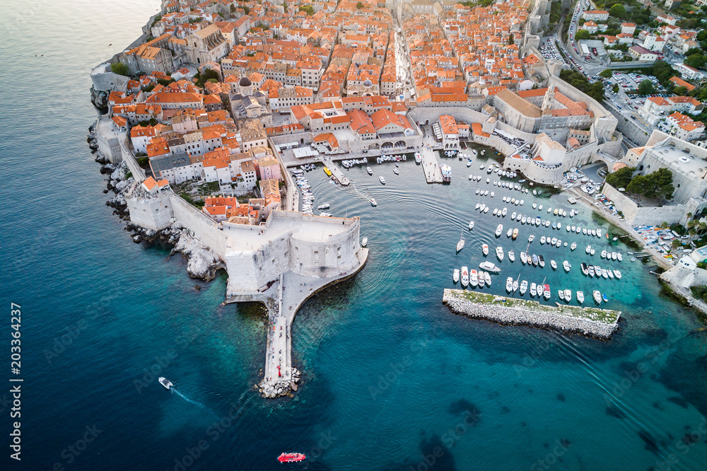 Dubrovnik Chorwacja Dron - obrazy, fototapety, plakaty 