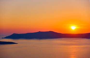 Poster - Aegean sea at sundown