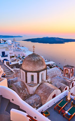 Poster - Thira town in Santorini