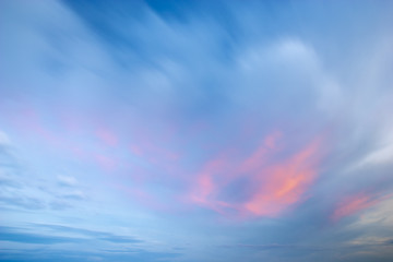 Wall Mural - fiery sunset, colorful clouds in the sky