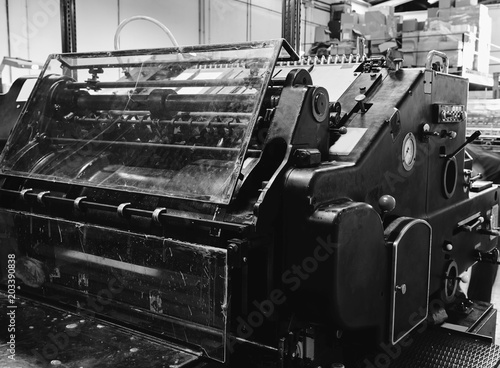 Fotografía Printer lithography cylinder machine printing