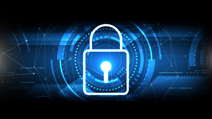 Wall Mural - vector abstract background technology illustration communication data security