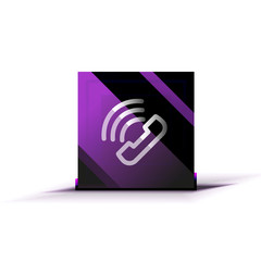 Wall Mural - Vector phone support web button