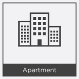 Fototapeta  - Apartment icon isolated on white background