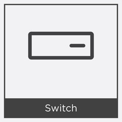 Wall Mural - Switch icon isolated on white background