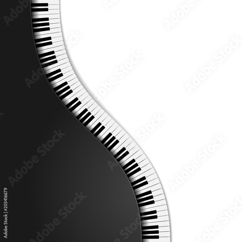 Dekoracja na wymiar  faliste-klawisze-fortepianu
