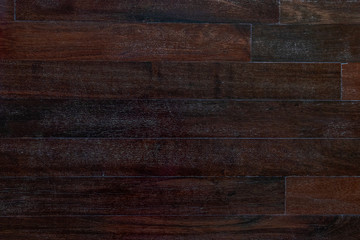 Poster - Dark wood brown grain texture background. Nature old grunge pattern wooden for floor decoration