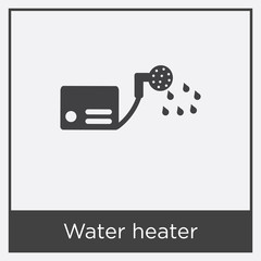 Sticker - Water heater icon isolated on white background