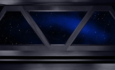 Wall Mural - Space environment, ready for comp of your characters.3D rendering