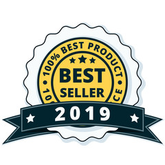 Best Seller 2019 label illustration