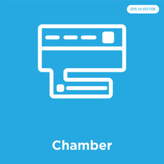 Poster - Chamber icon isolated on blue background