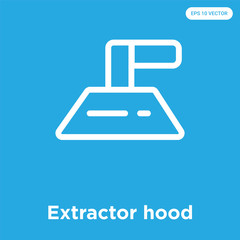 Poster - Extractor hood icon isolated on blue background