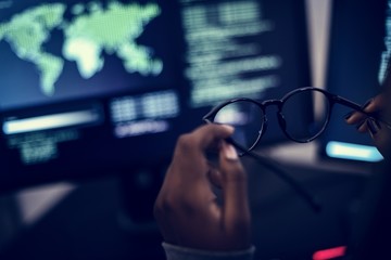 Wall Mural - diverse computer hacking shoot